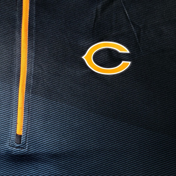 NFL™️ Chicago Bears Cool Base Combine 1/4-Zip Long Sleeve Raglan Top Size (XL) - Picture 10 of 15